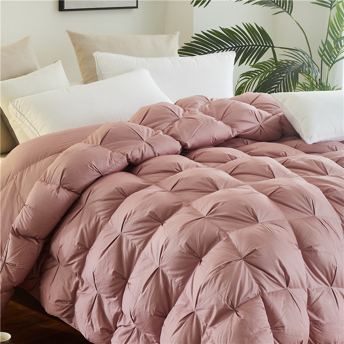 91家纺网 家纺一手货源 找家纺 （总）80支全棉贡缎叠花立体羽绒被被壳 鹅绒被自充绒半成品内胆芯被