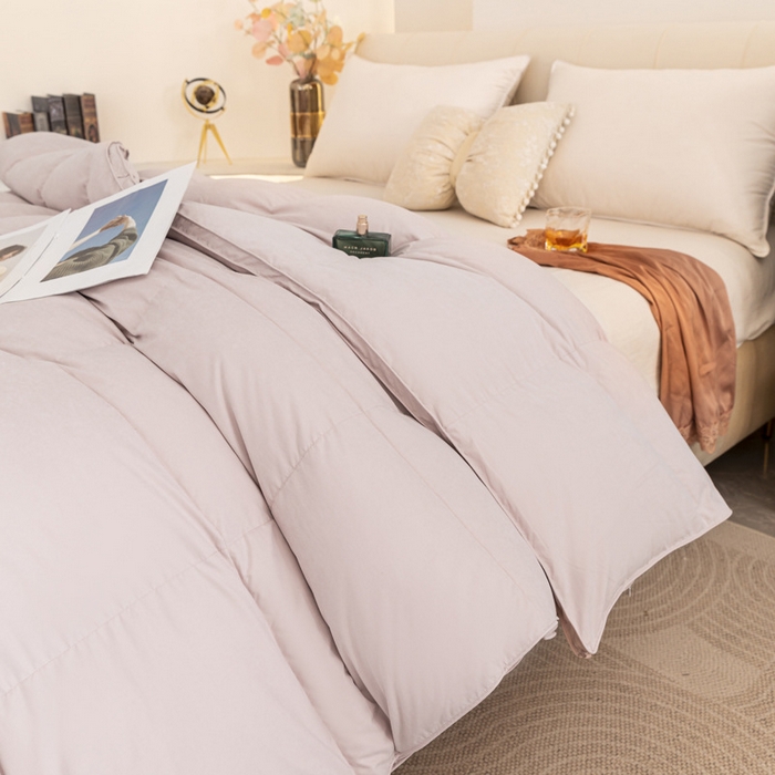 91家纺网 家纺一手货源 找家纺 （总）羽绒被厂家95白鹅绒被芯 春秋被子加厚冬被批发酒店鹅绒被