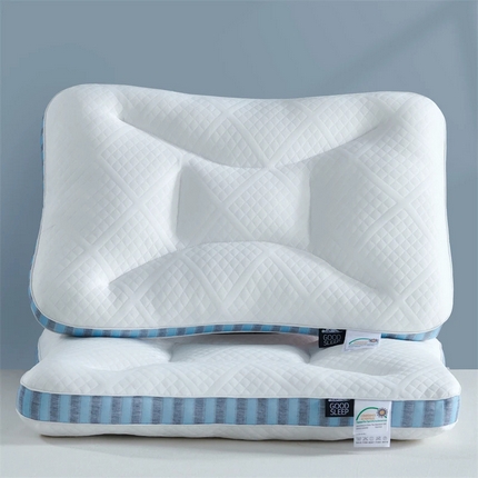 91家纺网 家纺一手货源 找家纺 金牛枕芯 2024新款spa深睡记忆枕枕头枕芯分区护颈枕42*68cm 轻盈蓝