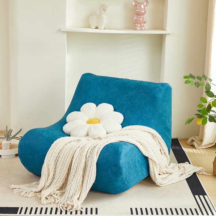 91家纺网 家纺一手货源 找家纺 2024新款防水皮革懒人沙发套 衫绿