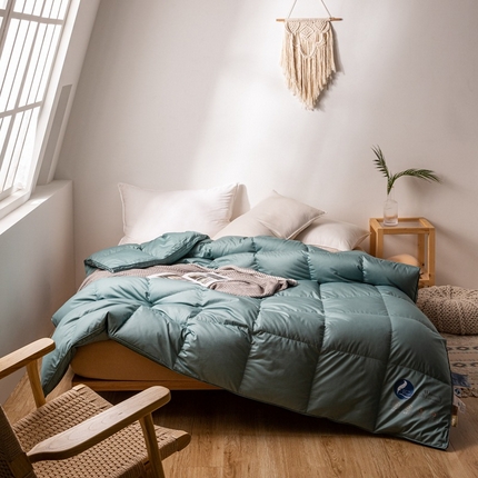 91家纺网 家纺一手货源 找家纺 （总）80s日式立体自充绒羽绒被被壳 防钻绒鹅绒被半成品内胆芯面料被套