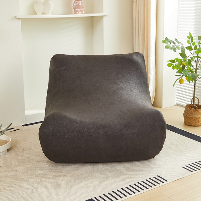 91家纺网 家纺一手货源 找家纺 2024新款防水皮革懒人沙发套 黑色