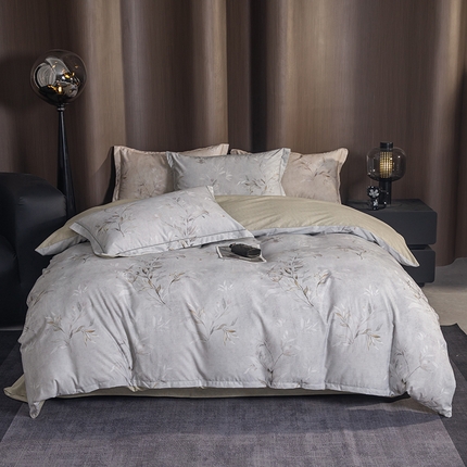 91家纺网 家纺一手货源 找家纺 （总）2024新款全棉加厚长绒棉数码印花四件套