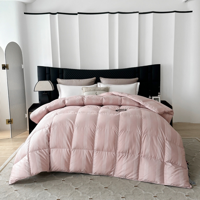 91家纺网 家纺一手货源 找家纺 （总）新款全棉提花被套壳自充绒防钻绒全棉羽绒被壳半成品被壳厂家直销