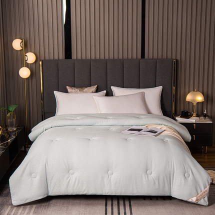 91家纺网 家纺一手货源 找家纺 （总）厂家批发提花大豆纤维被保暖被被芯大豆被春秋被冬季酒店礼品被子