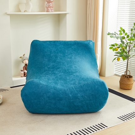 91家纺网 家纺一手货源 找家纺 2024新款防水皮革懒人沙发套 衫绿