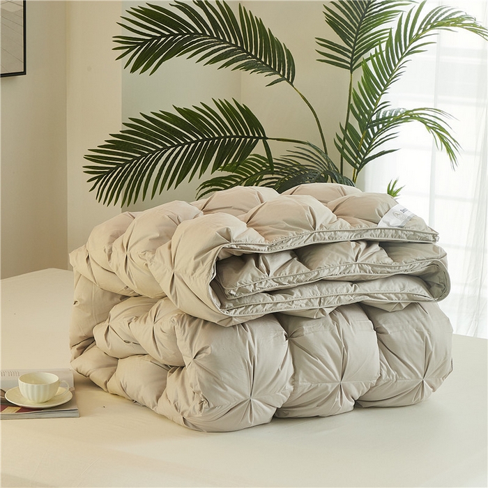 91家纺网 家纺一手货源 找家纺 （总）80支全棉贡缎叠花立体羽绒被被壳 鹅绒被自充绒半成品内胆芯被