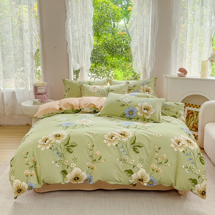 91家纺网 家纺一手货源 找家纺 （总）恩泽 2024新款ins风全棉四件套