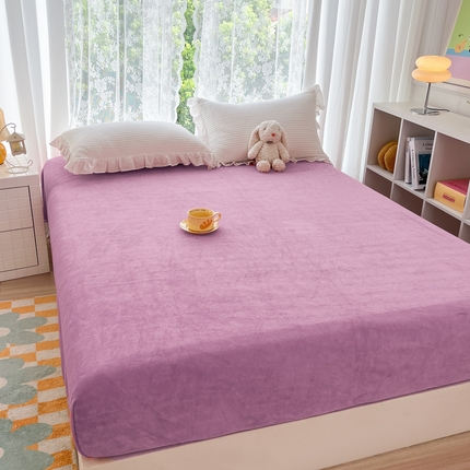 91家纺网 家纺一手货源 找家纺 （总）青螺家纺 2024新款加厚200克高克重保暖爆款纯色床单床笠单品直播礼品