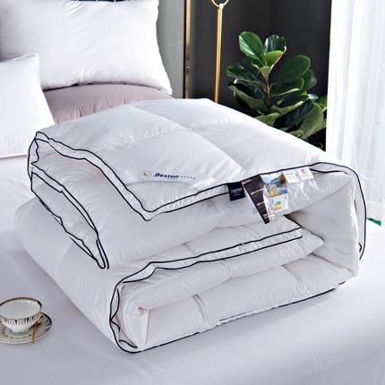 91家纺网 家纺一手货源 找家纺 （总）加工供应羽绒被壳立衬被壳80S平纹羽绒被壳纯色单立体半成品批发