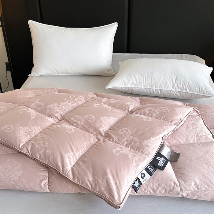 91家纺网 家纺一手货源 找家纺 （总）全棉双层大提花羽绒被壳自充绒内胆套半成品提花被套专用被罩自制