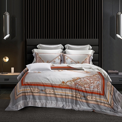 91家纺网 家纺一手货源 找家纺 （总）赫本真丝馆（珍丝纺） 2025新款真丝天丝交织双丝四件套