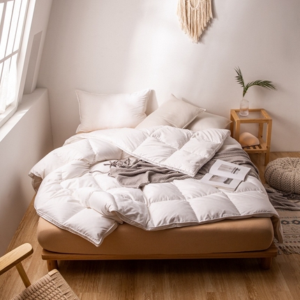 91家纺网 家纺一手货源 找家纺 （总）80s日式立体自充绒羽绒被被壳 防钻绒鹅绒被半成品内胆芯面料被套