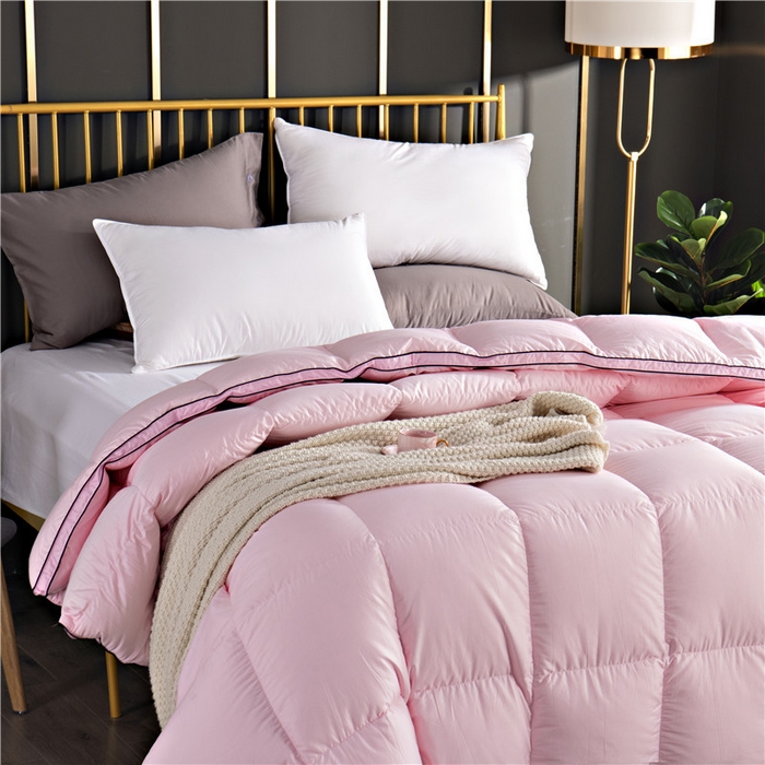 91家纺网 家纺一手货源 找家纺 （总）加工供应羽绒被壳立衬被壳80S平纹羽绒被壳纯色单立体半成品批发