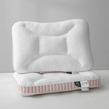 金牛枕芯 2024新款spa深睡记忆枕枕头枕芯分区护颈枕42*68cm 轻盈粉