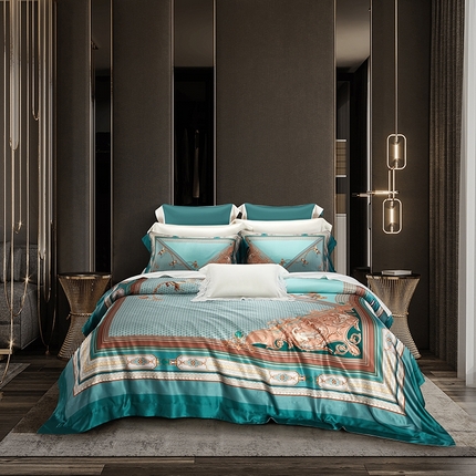 91家纺网 家纺一手货源 找家纺 （总）赫本真丝馆（珍丝纺） 2025新款真丝天丝交织双丝四件套