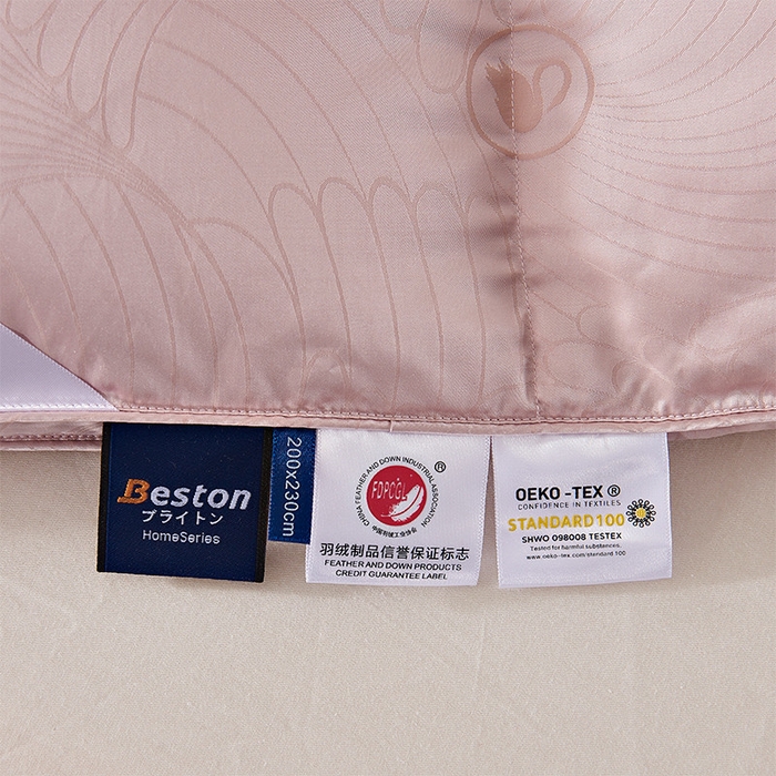 91家纺网 家纺一手货源 找家纺 （总）新款真丝提花单层羽绒被被壳 自充绒鹅绒被半成品内胆面料批发