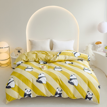 91家纺网 家纺一手货源 找家纺 （总）2024新款ins风全棉印花单品被套