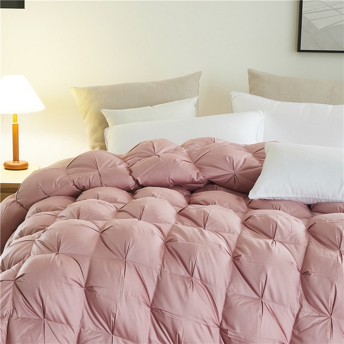 91家纺网 家纺一手货源 找家纺 （总）80支全棉贡缎叠花立体羽绒被被壳 鹅绒被自充绒半成品内胆芯被