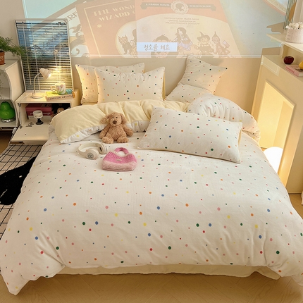 91家纺网 家纺一手货源 找家纺 （总）瑞莱 （上新）2025新款印花牛奶绒四件套-卡通系列