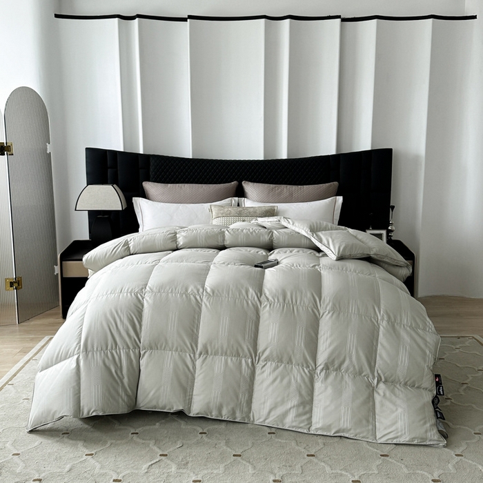 91家纺网 家纺一手货源 找家纺 （总）新款全棉提花被套壳自充绒防钻绒全棉羽绒被壳半成品被壳厂家直销