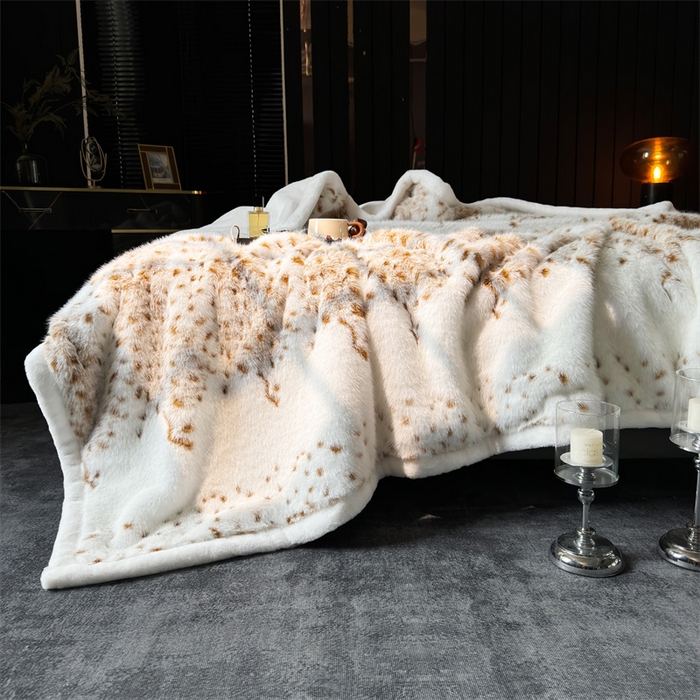 91家纺网 家纺一手货源 找家纺 凯轩毛毛毯毯子网销专供 2024新款仿皮草轻毛毛毯毯子-魅影系列 玛丽