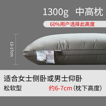 91家纺网 家纺一手货源 找家纺 （总）明羽羽绒 2024新款全棉酒店羽绒枕头枕芯白鹅绒枕芯枕头