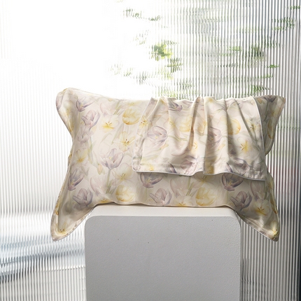 91家纺网 家纺一手货源 找家纺 （总）2025新款真丝天丝数码印花枕套