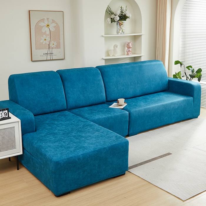 91家纺网 家纺一手货源 找家纺 2024新款防水皮革全包沙发套松紧款 衫绿