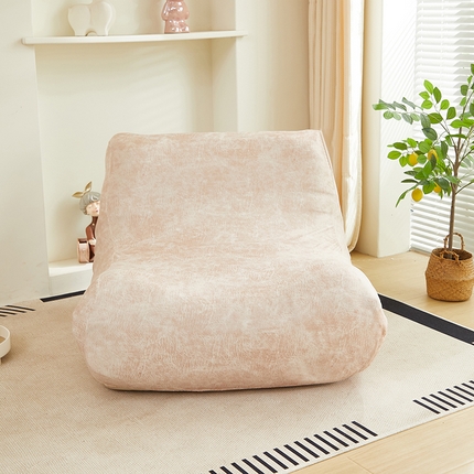 91家纺网 家纺一手货源 找家纺 2024新款防水皮革懒人沙发套 米驼色