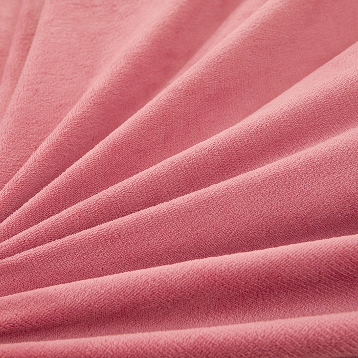 91家纺网 家纺一手货源 找家纺 2024新款加厚牛奶绒蕾丝刺绣床裙四件套-莫奈花园系列 莫奈花园-豆沙红