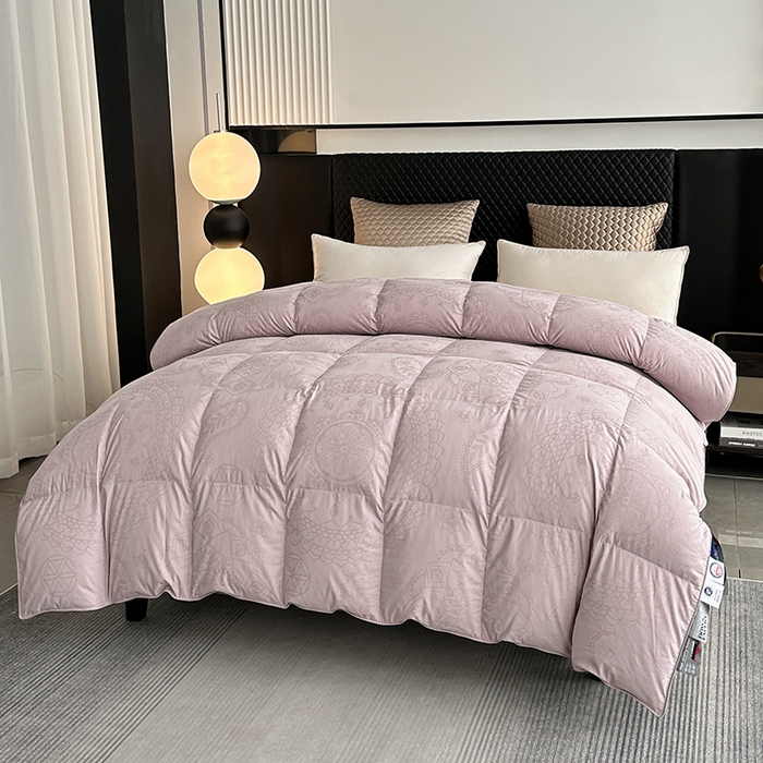 91家纺网 家纺一手货源 找家纺 （总）羽绒被壳自充绒内胆套半成品鹅绒提花被套专用被罩自制面料单层被