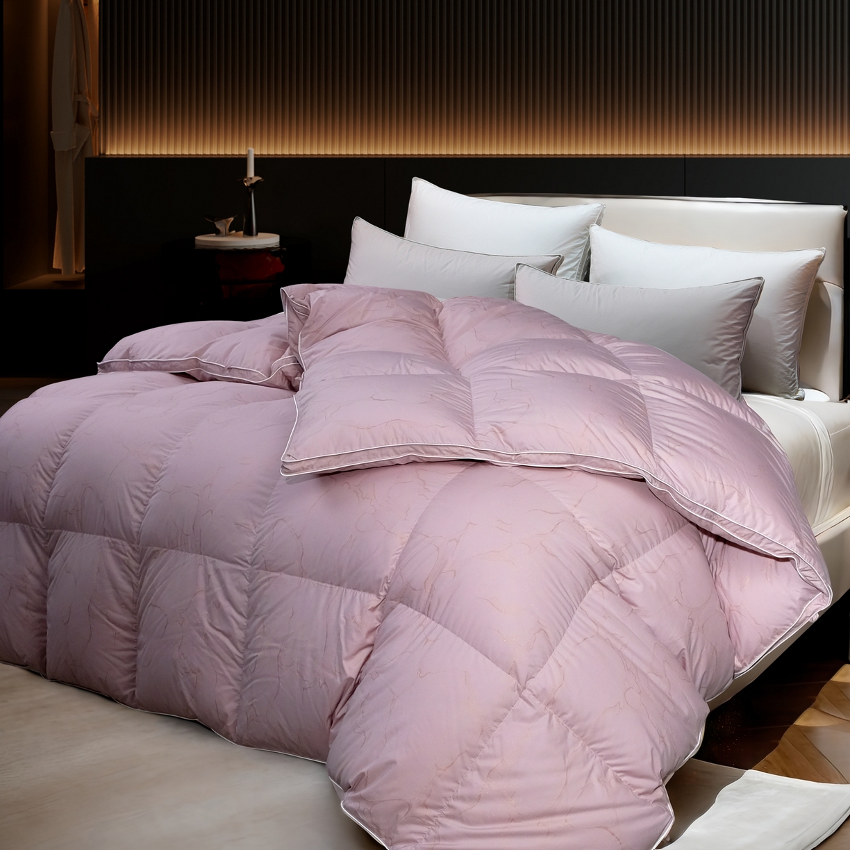 91家纺网 家纺一手货源 找家纺 （总）兰言诺羽绒被 2025新款埃及棉95羽绒被被子被芯