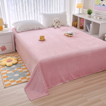 91家纺网 家纺一手货源 找家纺 （总）青螺家纺 2024新款加厚200克高克重保暖爆款纯色床单床笠单品直播礼品