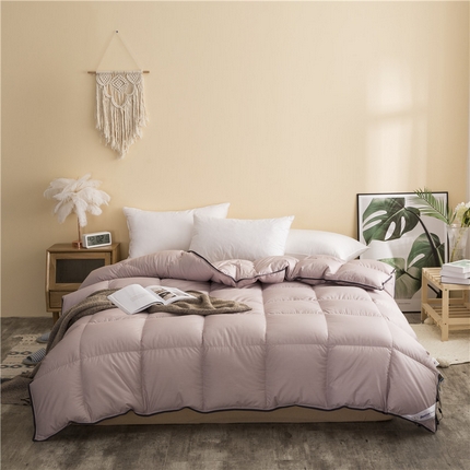 91家纺网 家纺一手货源 找家纺 （总）80全棉柔赛丝织带羽绒被壳自充绒半成品防钻绒毛被芯内胆布料厂家