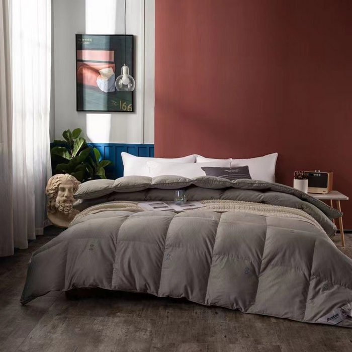 91家纺网 家纺一手货源 找家纺 （总）80支全棉羽绒被剪花被壳自充绒半成品双层大提花防钻绒被芯内胆被