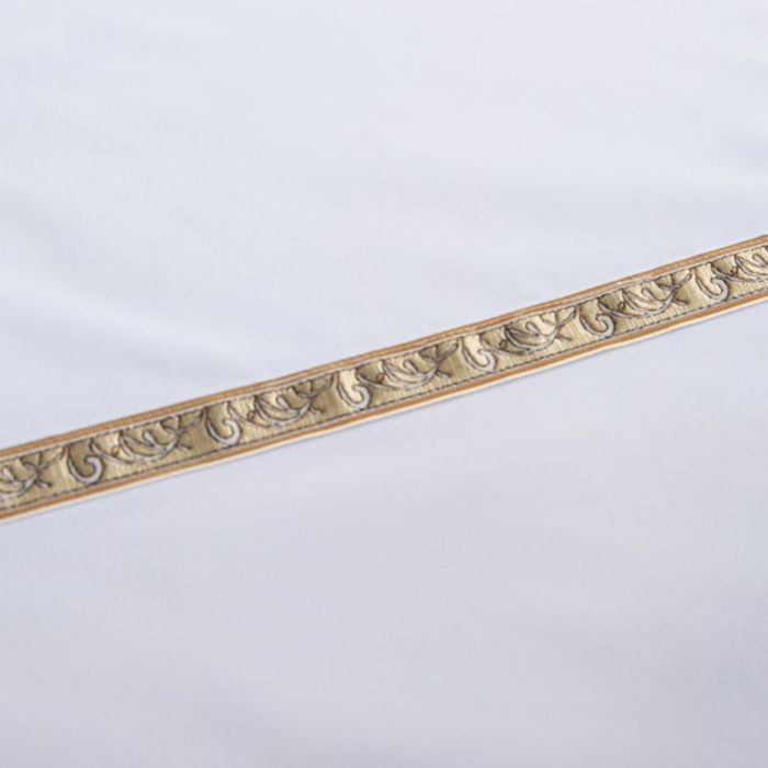 91家纺网 家纺一手货源 找家纺 三俏家纺 2024新款星级酒店100克平纹四件套 复古金-100克平纹