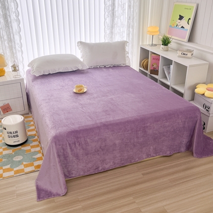 91家纺网 家纺一手货源 找家纺 （总）青螺家纺 2024新款加厚200克高克重保暖爆款纯色床单床笠单品直播礼品