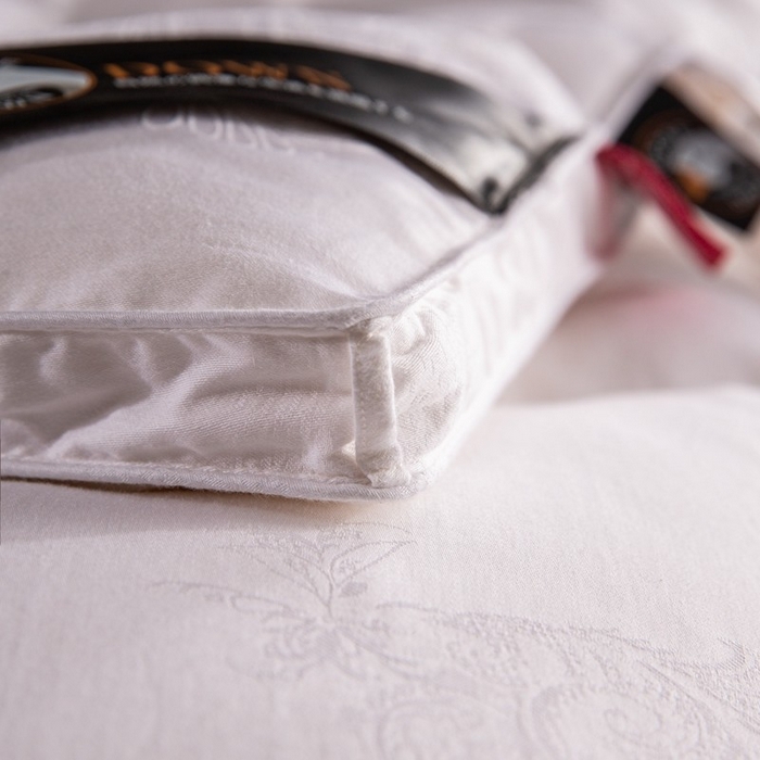 91家纺网 家纺一手货源 找家纺 （总）厂家100支全棉贡缎大提花双层鹅绒被壳 防钻绒羽绒被半成品内胆芯