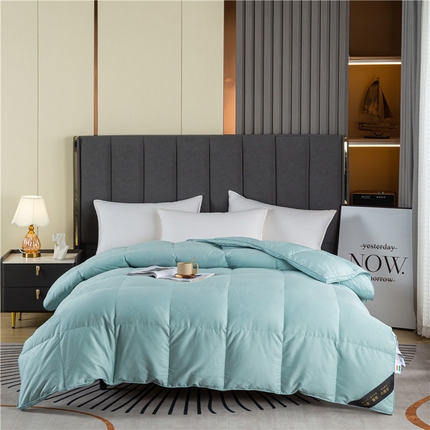 91家纺网 家纺一手货源 找家纺 （总）厂家100支全棉贡缎大提花双层鹅绒被壳 防钻绒羽绒被半成品内胆芯