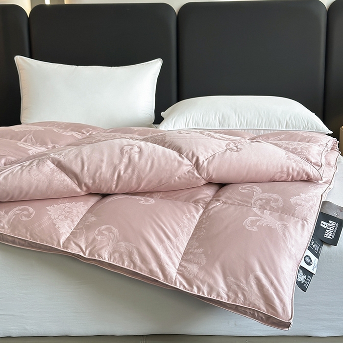 91家纺网 家纺一手货源 找家纺 （总）全棉双层大提花羽绒被壳自充绒内胆套半成品提花被套专用被罩自制