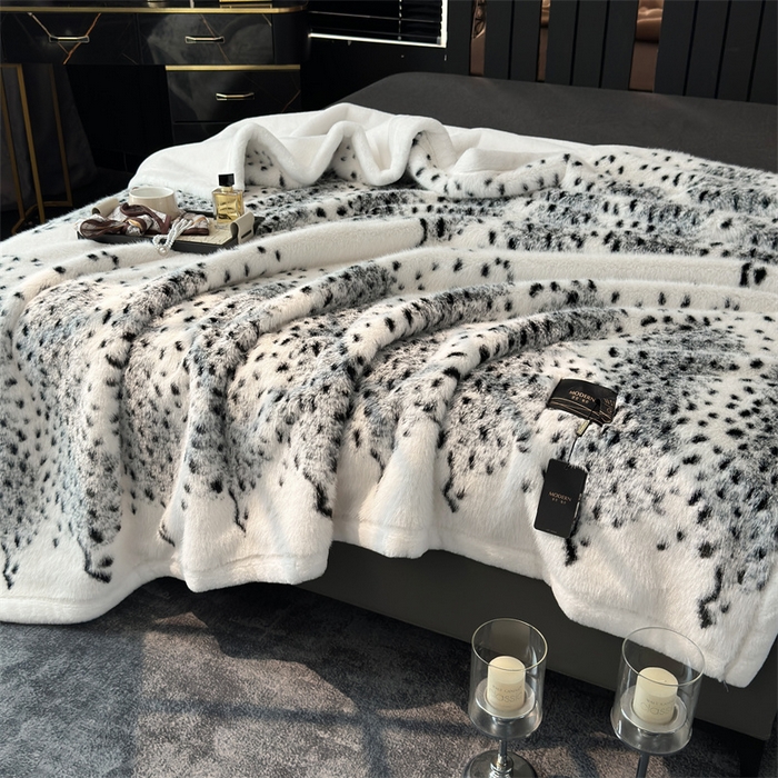 91家纺网 家纺一手货源 找家纺 凯轩毛毛毯毯子网销专供 2024新款仿皮草轻毛毛毯毯子-魅影系列 魅力