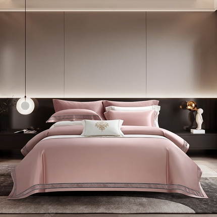 91家纺网 家纺一手货源 找家纺 （总）赫本真丝馆（珍丝纺） 2025新款140支匹马棉四件套-奥兰多系列