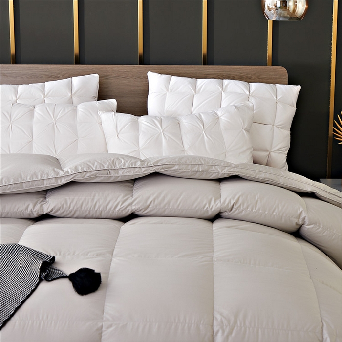 91家纺网 家纺一手货源 找家纺 （总）厂家金银羽绒被壳自充绒被套内胆单层半成品高密棉防钻绒面料批发