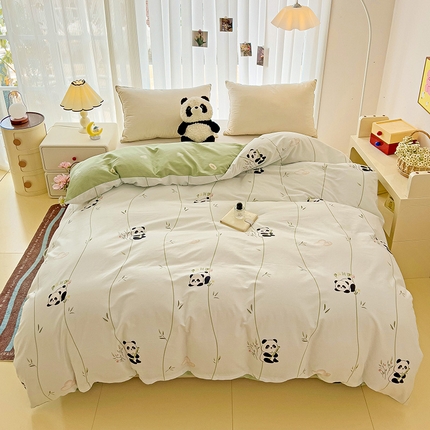 91家纺网 家纺一手货源 找家纺 （总）2024新款ins风全棉印花单品被套