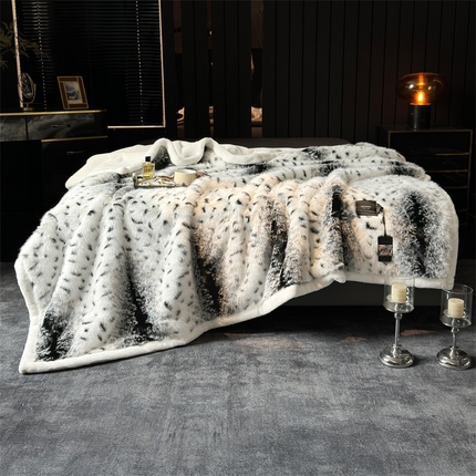 凯轩毛毛毯毯子网销专供 2024新款仿皮草轻毛毛毯毯子-魅影系列 绮梦