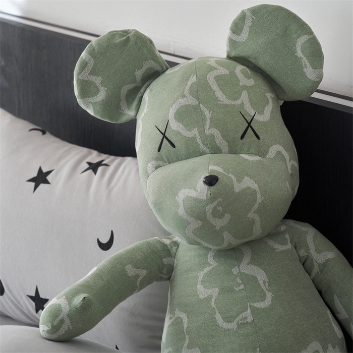 91家纺网 家纺一手货源 找家纺 安莱生活 2024秋冬新款小熊玩偶 小熊-绿