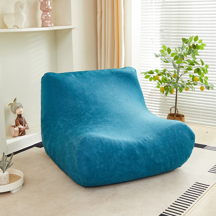 91家纺网 家纺一手货源 找家纺 2024新款防水皮革懒人沙发套 衫绿