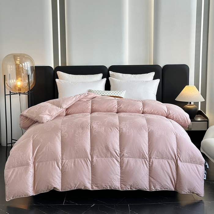 91家纺网 家纺一手货源 找家纺 （总）全棉双层大提花羽绒被壳自充绒内胆套半成品提花被套专用被罩自制