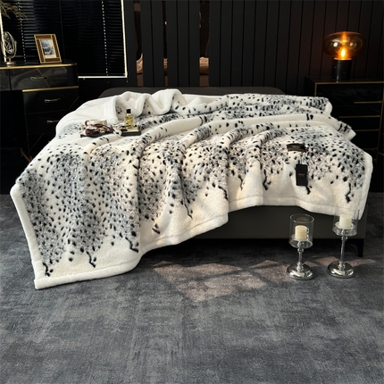 凯轩毛毛毯毯子网销专供 2024新款仿皮草轻毛毛毯毯子-魅影系列 魅力